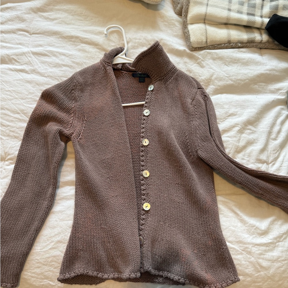 Biden Brown button up long sleeve